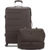 imageSwissGear 7366 Hardside Expandable Luggage with Spinner Wheels Green CheckedLarge 27InchChocolate