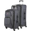 imageSwissGear Sion Softside Expandable Luggage Burgundy CheckedMedium 25InchDark Grey
