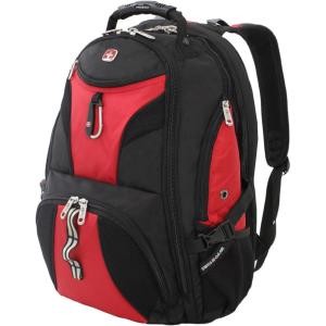 imageSwissGear 1900 ScanSmart 17 Laptop Backpack GreyBlack  Reflective Tech Backpack with ScanSmart Compartment  Multiple Organizer Pockets ampamp RFID Scan Blocking TechnologyRedBlack