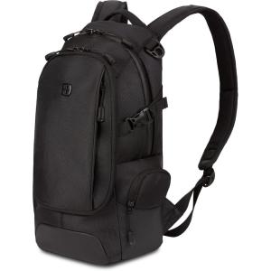imageSwissGear 3598 Backpack Narrow Daypack Grey Ballistic 18InchBlack Ballistic