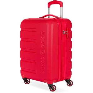 imageSwissGear 7366 Hardside Expandable Luggage with Spinner Wheels Green CheckedLarge 27InchRed