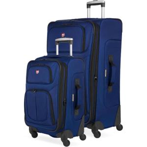 imageSwissGear Sion Softside Expandable Luggage Burgundy CheckedMedium 25InchBlue