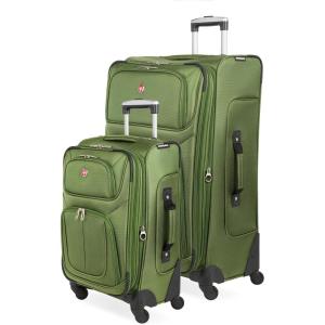 imageSwissGear Sion Softside Expandable Luggage Burgundy CheckedMedium 25InchEvergreen