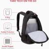 imageSwissGear 1186 Bungee Backpack Black 17InchGrey Laptop Version