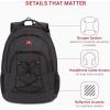 imageSwissGear 1186 Bungee Backpack Black 17InchGrey Laptop Version