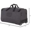 imageSwissGear 23Inch FullSized Folding Garment Duffel Bag Unwrinkled Clothes and Suits CarryOn Travel Luggage Mens and Womens  Heather Grey19 Rolling