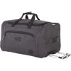 imageSwissGear 23Inch FullSized Folding Garment Duffel Bag Unwrinkled Clothes and Suits CarryOn Travel Luggage Mens and Womens  Heather Grey19 Rolling