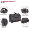 imageSwissGear 23Inch FullSized Folding Garment Duffel Bag Unwrinkled Clothes and Suits CarryOn Travel Luggage Mens and Womens  Heather GreyHanging Duffel Bag 23Inch