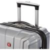 imageSwissGear 3750 Hardside Luggage with Spinner Wheels Silver CheckedMedium 23InchSilver