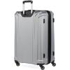 imageSwissGear 3750 Hardside Luggage with Spinner Wheels Silver CheckedMedium 23InchSilver