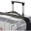 imageSwissGear 3750 Hardside Luggage with Spinner Wheels Silver CheckedMedium 23InchSilver