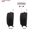 imageSwissGear 4010 Softside Luggage with Spinner Wheels Black CarryOn 18InchBlack