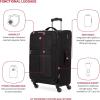 imageSwissGear 4010 Softside Luggage with Spinner Wheels Black CarryOn 18InchBlack