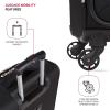 imageSwissGear 4010 Softside Luggage with Spinner Wheels Black CarryOn 18InchBlack