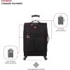 imageSwissGear 4010 Softside Luggage with Spinner Wheels Black CarryOn 18InchBlack