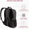 imageSwissGear 5505 Cecil 16 Laptop Backpack Black CanvasBrown  Daily Laptop Bag with Gear Attachment Options  Multiple Organizer Pockets ampamp Padded Shoulder StrapsCharcoal