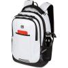 imageSwissGear 5505 Cecil 16 Laptop Backpack Black CanvasBrown  Daily Laptop Bag with Gear Attachment Options  Multiple Organizer Pockets ampamp Padded Shoulder StrapsWhite