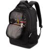 imageSwissGear 5505 Cecil 16 Laptop Backpack Black CanvasBrown  Daily Laptop Bag with Gear Attachment Options  Multiple Organizer Pockets ampamp Padded Shoulder StrapsBlack