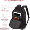 imageSwissGear 5505 Cecil 16 Laptop Backpack Black CanvasBrown  Daily Laptop Bag with Gear Attachment Options  Multiple Organizer Pockets ampamp Padded Shoulder StrapsBlack Hex