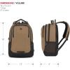 imageSwissGear 5505 Cecil 16 Laptop Backpack Black CanvasBrown  Daily Laptop Bag with Gear Attachment Options  Multiple Organizer Pockets ampamp Padded Shoulder StrapsPastel BrownBlack
