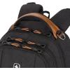 imageSwissGear 5505 Cecil 16 Laptop Backpack Black CanvasBrown  Daily Laptop Bag with Gear Attachment Options  Multiple Organizer Pockets ampamp Padded Shoulder StrapsBlack CanvasBrown