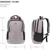imageSwissGear 5668 Laptop Backpack Dark Grey Heather 1825 InchesLight Grey Heather