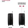 imageSwissGear 6297 Hardside Expandable Luggage with Spinner Wheels Black CheckedLarge 27InchBlack