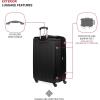 imageSwissGear 6297 Hardside Expandable Luggage with Spinner Wheels Black CheckedLarge 27InchBlack