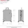 imageSwissGear 7272 Energie Expandable Hardside Luggage with Spinner Wheels and TSA Lock Gold CheckedLarge 27InchBlack