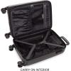 imageSwissGear 7272 Energie Expandable Hardside Luggage with Spinner Wheels and TSA Lock Gold CheckedLarge 27InchBlack