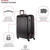 imageSwissGear 7272 Energie Expandable Hardside Luggage with Spinner Wheels and TSA Lock Gold CheckedLarge 27InchBlack