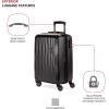 imageSwissGear 7272 Energie Expandable Hardside Luggage with Spinner Wheels and TSA Lock Gold CheckedLarge 27InchBlack