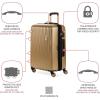 imageSwissGear 7272 Energie Expandable Hardside Luggage with Spinner Wheels and TSA Lock Gold CheckedLarge 27InchGold