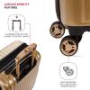 imageSwissGear 7272 Energie Expandable Hardside Luggage with Spinner Wheels and TSA Lock Gold CheckedLarge 27InchGold