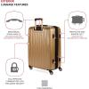 imageSwissGear 7272 Energie Expandable Hardside Luggage with Spinner Wheels and TSA Lock Gold CheckedLarge 27InchGold