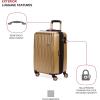 imageSwissGear 7272 Energie Expandable Hardside Luggage with Spinner Wheels and TSA Lock Gold CheckedLarge 27InchGold