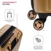 imageSwissGear 7272 Energie Expandable Hardside Luggage with Spinner Wheels and TSA Lock Gold CheckedLarge 27InchGold