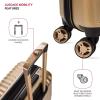 imageSwissGear 7272 Energie Expandable Hardside Luggage with Spinner Wheels and TSA Lock Gold CheckedLarge 27InchGold