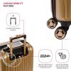 imageSwissGear 7272 Energie Expandable Hardside Luggage with Spinner Wheels and TSA Lock Gold CheckedLarge 27InchGold