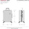 imageSwissGear 7272 Energie Expandable Hardside Luggage with Spinner Wheels and TSA Lock Gold CheckedLarge 27InchGunmetal