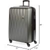 imageSwissGear 7272 Energie Expandable Hardside Luggage with Spinner Wheels and TSA Lock Gold CheckedLarge 27InchGunmetal