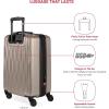 imageSwissGear 7272 Energie Expandable Hardside Luggage with Spinner Wheels and TSA Lock Gold CheckedLarge 27InchLight Gold