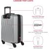 imageSwissGear 7272 Energie Expandable Hardside Luggage with Spinner Wheels and TSA Lock Gold CheckedLarge 27InchSilver