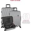 imageSwissGear 7272 Energie Expandable Hardside Luggage with Spinner Wheels and TSA Lock Gold CheckedLarge 27InchSilver