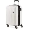 imageSwissGear 7272 Energie Expandable Hardside Luggage with Spinner Wheels and TSA Lock Gold CheckedLarge 27InchWhite