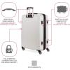 imageSwissGear 7272 Energie Expandable Hardside Luggage with Spinner Wheels and TSA Lock Gold CheckedLarge 27InchWhite