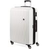 imageSwissGear 7272 Energie Expandable Hardside Luggage with Spinner Wheels and TSA Lock Gold CheckedLarge 27InchWhite