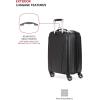 imageSwissGear 7585 Hardside Expandable Luggage with Spinner Wheels Black CarryOn 19InchBlack
