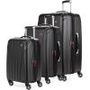imageSwissGear 7585 Hardside Expandable Luggage with Spinner Wheels Black CarryOn 19InchBlack