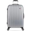 imageSwissGear 7585 Hardside Expandable Luggage with Spinner Wheels Black CarryOn 19InchSilver